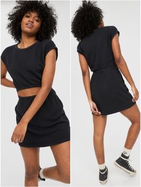 Offline By Aerie Weekend Fleece Cutout mini dress size medium